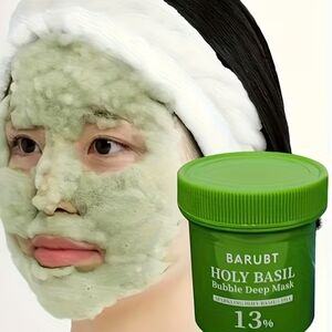 Holy Basil Bubble Deep Mask - Green
